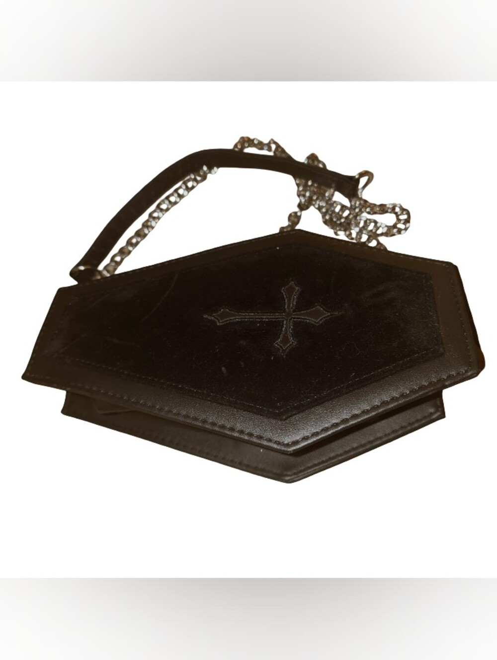 Spirit Halloween Black Coffin Crossbody Bag-Vampire Prop New